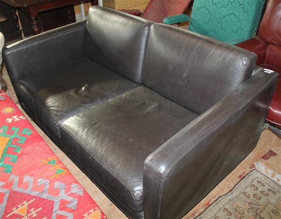 Habitat leather sofa